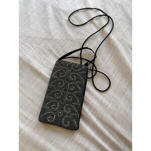 Bamboo Trading Company Beaded Club Crossbody Bag